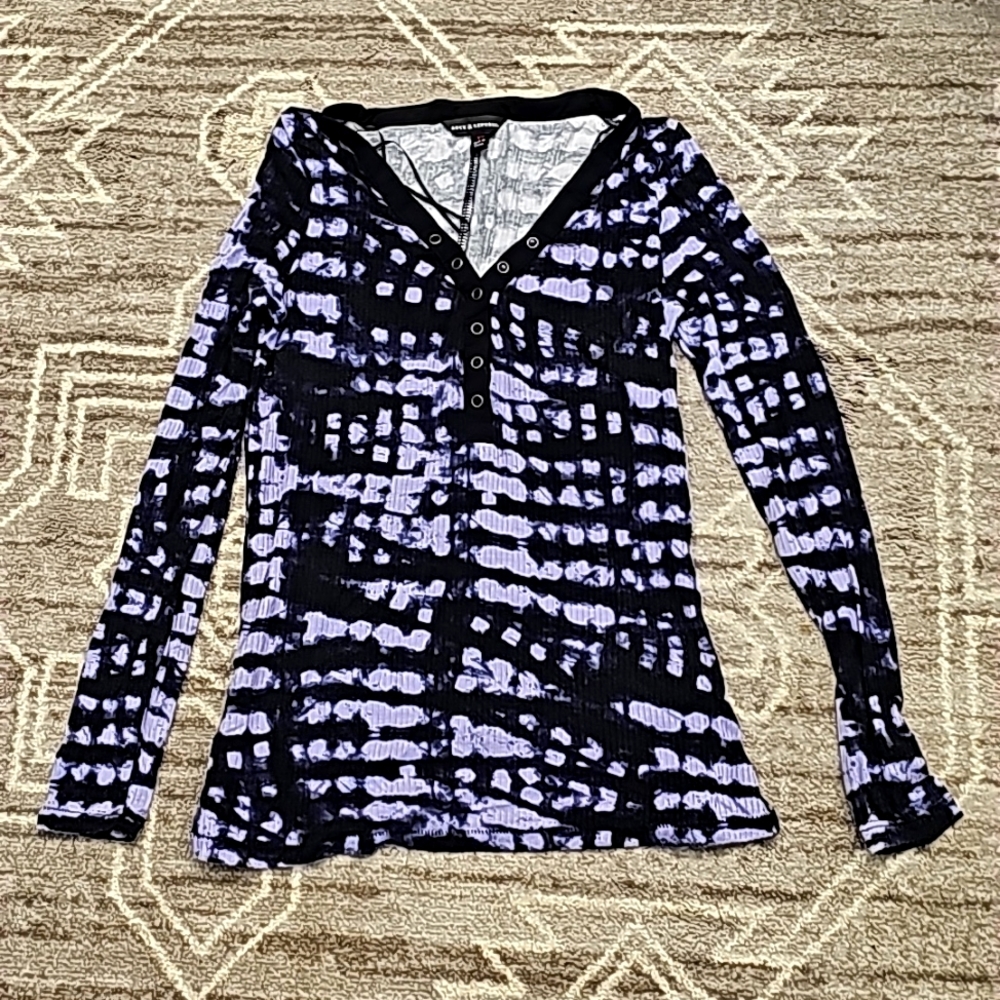 Rock & Republic Black and purple top SizeXS
